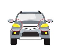 Compatibile con Honda Odyssey 2015-2021, coprifaro trasparente, coprifaro, ricambio for auto.(High A Pair)