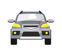 Compatibile con Honda Odyssey 2015-2021, coprifaro trasparente, coprifaro, ricambio for auto.(High Left)