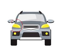 Compatibile con Honda Odyssey 2015-2021, coprifaro trasparente, coprifaro, ricambio for auto.(High Right)