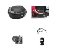 COMPATIBILE CON HONDA PCX 125 BAULETTO VALIGIA GIVI B47NT BLADE PER 2 CASCHI INTEGRALI-JET+PIASTRA MONOLOCK+KIT MONTAGGIO UNIVERSALE PORTAPACCHI MOTO E SCOOTER 47 LT