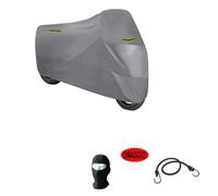 COMPATIBILE CON HONDA XL 750 TRANSALP TELO COPRIMOTO COPRISCOOTER CON PARABREZZA+BAULETTO FELPATO 250G ANTIGRANDINE IMPERMEABILE 296X105X127CM CAPPOTTA COVER UNIVERSALE