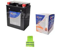 COMPATIBILE CON HONDA XRV Africa Twin 650 per anno 1988 al 1989 BATTERIA YTX14AH-BS BATTERIE TECNIUM (BTX14AH-BS) 12 AMPERE 12VOLT GIÀ PRONTA E CARICA PER MOTO SCOOTER 135X90X167MM
