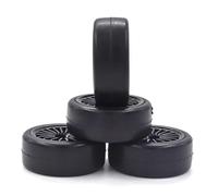 Compatibile Con HPI Per HPS Per Kyosho 1:10 RC Per Auto Da Per Corsa Su Per Strada Ruote Per Auto Alla Deriva 4 Pezzi 60 Mm Pneumatico Duro Battistrada Liscio Accessori Aggiornamento RC