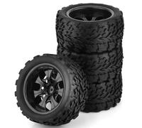 Compatibile Con HPI Per HSP Per Tamiya Per Kyosho 4 Pezzi 12mm Mozzo Ruota Hot Wheels Pneumatico Per Rc Car 1/10 Per Monster Truck Off Road Ricambi Pneumatici RC