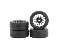 Compatibile Con HSP Per HPI 94123-94122 CS XIS 1/10 RC Car Part Diametro Pneumatici 4 PZ 65mm Pneumatico In Gomma RC Car Pneumatici Su Cerchione Stradale RC Pneumatici Ruota