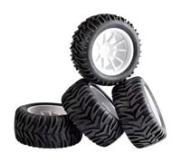 Compatibile Con HSP Per Infinite 1/10 Remote Control Car 94111 Pneumatico 120mm Per Monster Truck Ruota Giunto 12mm Parti Di Aggiornamento Rc Pneumatici(White)