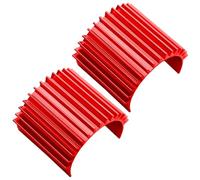 Compatibile Con HSP Per WLtoys Per Redcat Per Traxxas 1/16 1/18 RC Auto Parti Upgrade Dissipatore Di Calore Per Motore Elettrico Brushless E Brushed RC Parti Auto(Red)