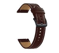 Compatibile con Huaw-ei orologio GT 2 / Pro / 2e / gt 4 Cinturgo da 6 mm cintura in pelle genuina da 22 mm cinghia GT2 Braccialetto da guardia del braccialetto GT2E ( Color : Coffee-Black , Size : 22m