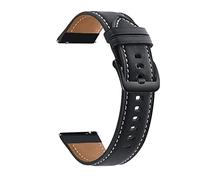 Compatibile con Huaw-ei orologio GT 2 / Pro / 2e / gt 4 Cinturgo da 6 mm cintura in pelle genuina da 22 mm cinghia GT2 Braccialetto da guardia del braccialetto GT2E ( Color : Black-Black , Size : 22mm