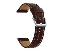 Compatibile con Huaw-ei orologio GT 2 / Pro / 2e / gt 4 Cinturgo da 6 mm cintura in pelle genuina da 22 mm cinghia GT2 Braccialetto da guardia del braccialetto GT2E ( Color : Coffee-Silver , Size : 22