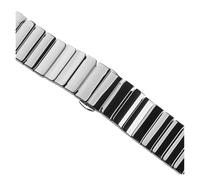 Compatibile con Huawei B6 cinturino smart braccialetto nero B3 B5 Bracciale in metallo ceramico edizione smerigliato da polso di ricambio 16 18mm(One bead black,For b3)