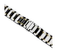 Compatibile con Huawei B6 cinturino smart braccialetto nero B3 B5 Bracciale in metallo ceramico edizione smerigliato da polso di ricambio 16 18mm(Five beads b gold,For b3)