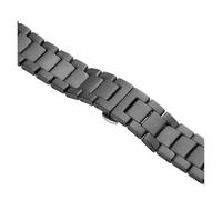 Compatibile con Huawei B6 cinturino smart braccialetto nero B3 B5 Bracciale in metallo ceramico edizione smerigliato da polso di ricambio 16 18mm(Matte Black,For b5)