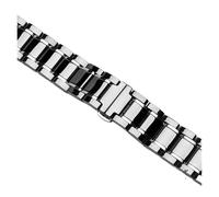 Compatibile con Huawei B6 cinturino smart braccialetto nero B3 B5 Bracciale in metallo ceramico edizione smerigliato da polso di ricambio 16 18mm(Five beads b silver,For b3)