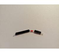 Compatibile con Huawei P Smart (2019) KIT TASTI ESTERNI LATERALI TASTINO ACCENSIONE power ON OFF + PULSANTE controllo VOLUME side keys (Nero)