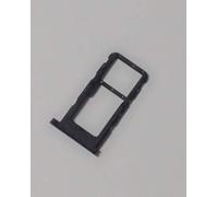 Compatibile con HUAWEI P SMART PLUS/NOVA 3I INE-LX2 ALLOGGIO ADATTATORE SLOT SIM CARRELLO VASSOIO PORTA VANO NANO SIM1 + vano Memoria Micro Sd o Scheda SIM2 (NERO)