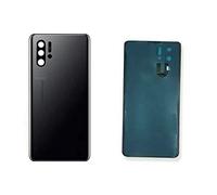 compatibile con HUAWEI P30 PRO VOG-L29 VOG-L09 VOG-L04 Copri Batteria "NERO " Vetro Posteriore Back REAR Cover Retro guscio Scocca completa biadesivo adesivo + lente obbiettivo BACK CAMERA