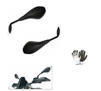 COMPATIBILE CON HUSQVARNA SMR 570 COPPIA DI SPECCHIETTI DA MANUBRIO PER MOTO FAR SPECCHI UNIVERSALI RETROVISORE NERO OMOLOGATO +KIT MONTAGGIO VITI M.8 DX-SX 10X1,25