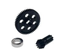 Compatibile Con HYPER GO 1/14 1/16 RC Auto Aggiornamenti Parti Accessori Ingranaggio Cilindrico In Acciaio Calibro 45 Con Pignone RC Parti Auto