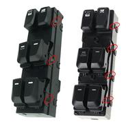 Compatibile Con Hyundai Per Tucson Per Ix35 2010 2011 2012 2013 2014 2015 Finestra Porta Sollevatore Per Master Control Interruttore Di Pulsante 93570-2s000 alzacristalli Pulsante(4 Card Buckle)