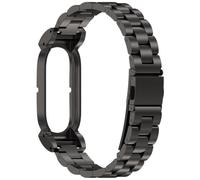 Compatibile con i cinturini Google Fitbit Air; cinturino in metallo (Black,3-Link Band)