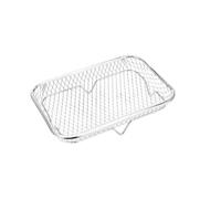 Compatibile con i gadget da cucina del cestino della griglia vassoio friggitrice antiaderente dell'acciaio inossidabile durevoli e impilabili ad aria(Rectangle)
