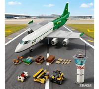 Compatibile con i giocattoli da costruzione per bambini con aereo passeggeri 60367/60022, possono aprire e chiudere la cabina, adatti per le feste di compleanno