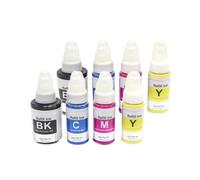 Compatibile con i materiali di consumo per stampante GI190 GI-190 GI 190 G2110 G3110 Tinta di inchiostro di ricarica per bottiglia a base d'acqua compatibile(2BK-2C-2M-2Y)