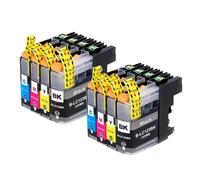 Compatibile con i materiali di consumo per stampanti Cartucce d'inchiostro LC123 da utilizzare con i modelli di stampante MFC J4410DW J4510DW J870DW DCP J4110DW J132W J152W J552DW LC123 XL(2 Sets)