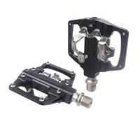 Compatibile con i pedali RACEWORK a doppio uso: pedali piatti e bloccabili in lega di alluminio compatibili con il sistema SPD for MTB(Black.)