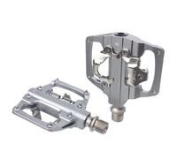 Compatibile con i pedali RACEWORK a doppio uso: pedali piatti e bloccabili in lega di alluminio compatibili con il sistema SPD for MTB(Silver)