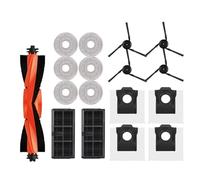 Compatibile con i robot aspirapolvere Dreame X40 Ultra / X40 Pro. Pezzi di ricambio: spazzole laterali principali, panni for mocio, filtri HEPA, sacchetti for la polvere, accessori.(Clear)