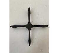 COMPATIBILE CON IGNIS- WHIRLPOOL- GRIGLIA IN GHISA SMALTATA RUVIDA COMPLETA DI GOMMINI FERMA GRIGLIA ANTIGRAFFIO G 2516(made in itaty)