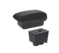 Compatibile con il bracciolo dell'auto, parti di adattamento universali per lo stoccaggio, aumentano e alleviano la fatica della console centrale.(B2 black line 3USB)