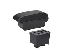 Compatibile con il bracciolo dell'auto, parti di adattamento universali per lo stoccaggio, aumentano e alleviano la fatica della console centrale.(C3 Black white NoUSB)
