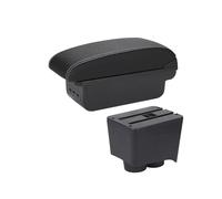 Compatibile con il bracciolo dell'auto, parti di adattamento universali per lo stoccaggio, aumentano e alleviano la fatica della console centrale.(B3 Black white 3USB)