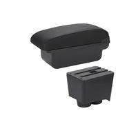 Compatibile con il bracciolo dell'auto, parti di adattamento universali per lo stoccaggio, aumentano e alleviano la fatica della console centrale.(C2 black line No USB)