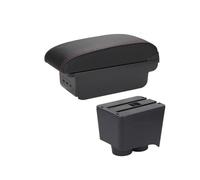 Compatibile con il bracciolo dell'auto, parti di adattamento universali per lo stoccaggio, aumentano e alleviano la fatica della console centrale.(B1 Black red 3USB)
