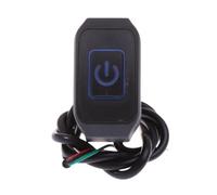 Compatibile con il connettore del pulsante del manubrio dell'interruttore impermeabile Interruttori for moto Accessori for attrezzature(Blue)