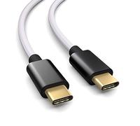 Compatibile con il controller PS5, cavo di ricarica da USB C a C, cavo da 3 m compatibile con Sony Playstation 5, Microsoft Xbox Wireless Controller bianco