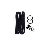 Compatibile con il ferro arricciacapelli pigro esteso da 1,6 metri onde fini Nessun danno termico ai capelli Set di clip in spugna for Strumento for sonno(1 set-Black)