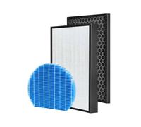 Compatibile con il filtro di ricambio HEPA al carbone attivo for purificatore d'aria Sharp KC-A61RW KC-A61R FZ-A61HFR FZ-A61DFR e filtro umidificatore FZ-A61MFR(1 SET)