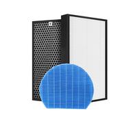Compatibile con il filtro purificatore d'aria Sharp 3 pezzi KC-A50JW KC-A51R-W KC-A50EUW Filtro di umidificazione Hepa Charbon sostitutivo FZ-A51HFR FZ-A51DFR (Size : Set and Humidifying, Color : CH