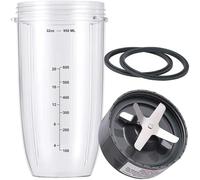 Compatibile con il frullatore Nutribullet, pezzi di ricambio con 1 tazza e 1 lama, for accessori Nutribullet da 600 W e 900 W.