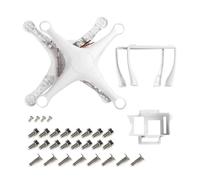 Compatibile con il kit di sostituzione del corpo completo del drone DJI Phantom 3A 3P, telaio superiore medio inferiore e set di carrello di atterraggio