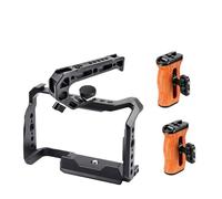 Compatibile con il kit gabbia for fotocamera Sony A6700, con manico in legno e vite di posizionamento ARRI, stabilizzatore.(A6700 Cage Kit4)