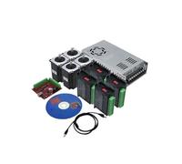 Compatibile con il kit motore passo-passo Nema23 2N.m 76mm + driver TB6600 + scheda di interfaccia breakout Mach3 a 4 assi + alimentatore 350w36V for router CNC(6.35mm single shaft)