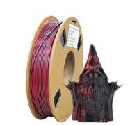 Compatibile Con Il Pacchetto Di Filamenti For Stampante 3D Bambu Lab Silk PLA 1,75 Mm +/- 0,02 Mm (250 G/bobina)(Black Red)