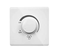 Compatibile con il regolatore di velocità del ventilatore da soffitto di tipo For86, interruttore a parete continuo 220V 10A, controllo bianco