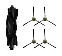 Compatibile con il robot aspirapolvere Lefant U180 M1 LS1 N3, kit di sostituzione con 1 spazzola a rullo e 4 spazzole laterali.